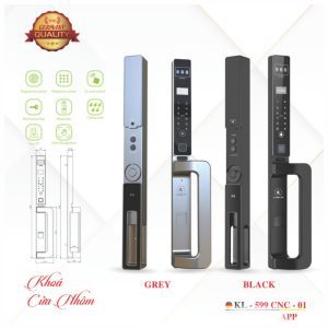 Khóa Điện Tử KASSLER – Mã SP: 599 CNC 01 (APP TUYA) GREY / BLACK