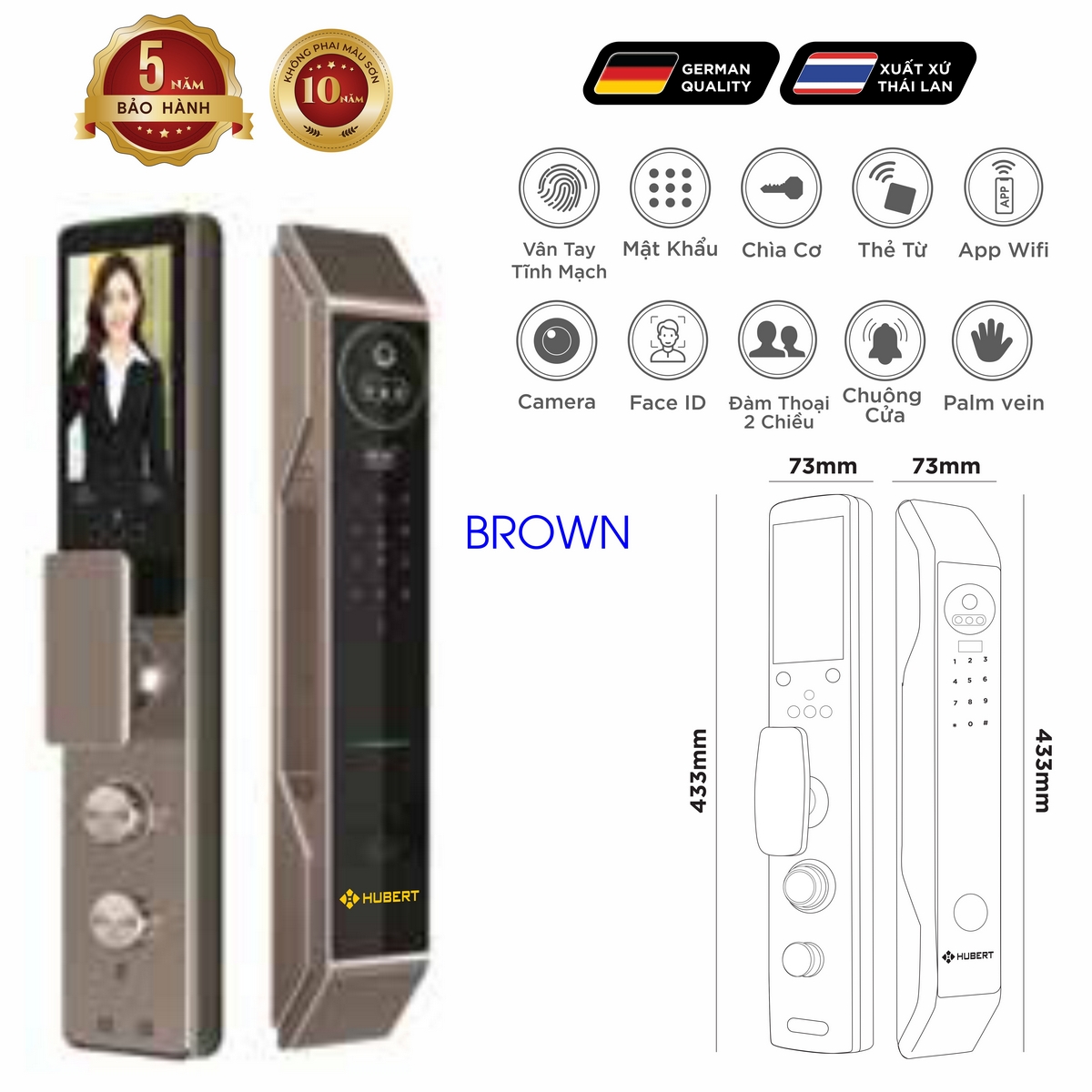 Khoá điện tử EU – Mã SP: HB CGI7 TITAN EU – BH 5 năm