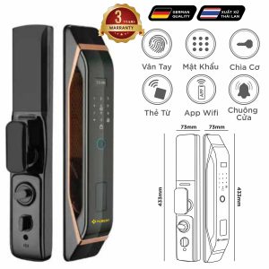 Khoá điện tử Luxury – Mã SP: HB CG68 COPPER – BH 3 năm