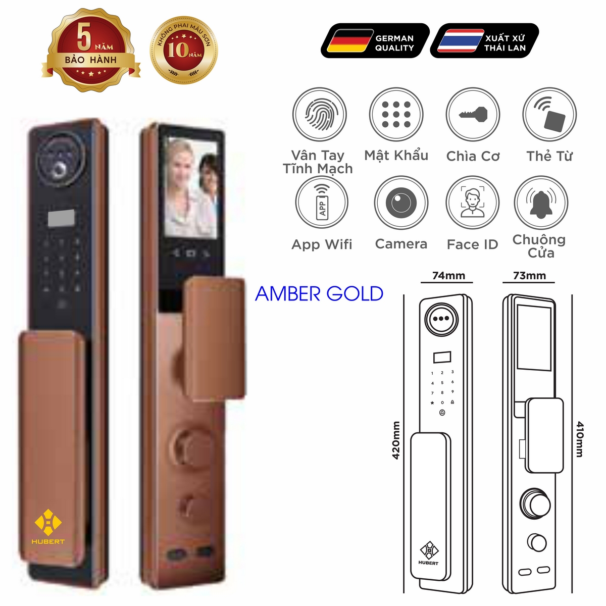 Khoá điện tử EU – Mã SP: HB CGI5 TITAN EU – BH 5 năm - Ảnh 2