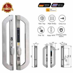 Khoá điện tử EU – Mã SP: HB CNI8 EU SILVER – BH 5 năm