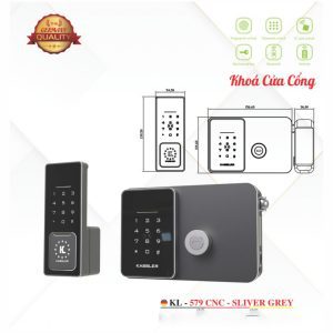 Khóa Điện Tử KASSLER – Mã SP: 579 CNC - SILVER GREY (APP TTLOCK)