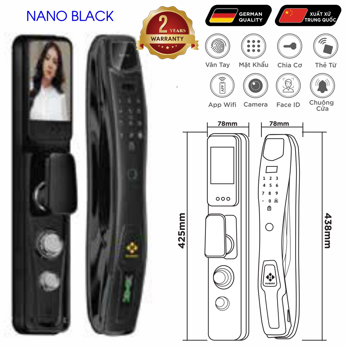 Khoá điện tử Classic – Mã SP: HB CG27 – BH 2 năm - Ảnh 2