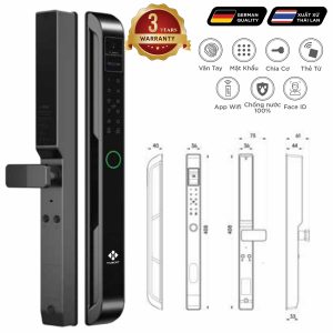 Khoá điện tử Luxury – Mã SP: HB CG80F – BH 3 năm