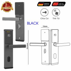 Khoá điện tử Classic – Mã SP: HB KSCG77 (BLACK / SILVER) – BH 2 năm