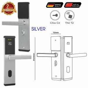 Khoá điện tử Classic – Mã SP: HB KSCG77 (BLACK / SILVER) – BH 2 năm - Ảnh 2