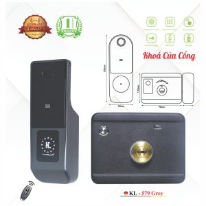 Khóa Điện Tử KASSLER – Mã SP: 579 GREY (APP TTLOCK)