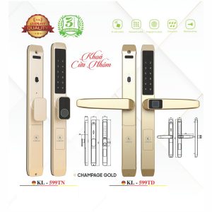 Khóa Điện Tử KASSLER – Mã SP: 599TN / 599TD CHAMPAGE GOLD (APP TTLOCK)