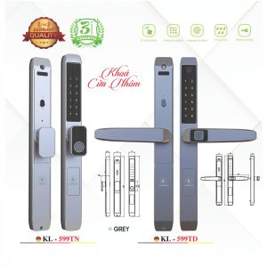 Khóa Điện Tử KASSLER – Mã SP: 599TN / 599TD GREY (APP TTLOCK)