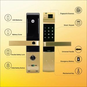 Khóa Điện Tử YALE – Mã SP: YDM4109A Đen / Vàng / Bạc - Ảnh 3