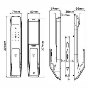 Khóa Điện Tử TENON – Mã SP: Tenon A2 - Màu sắc: Đồng/Đen - Ảnh 6