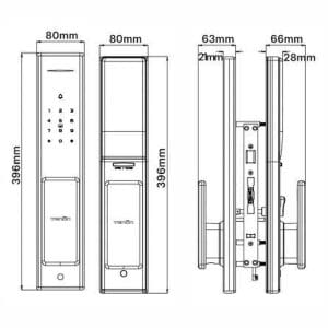 Khóa Điện Tử TENON – Mã SP: Tenon A5 - Màu sắc: Đồng/Đen - Ảnh 6